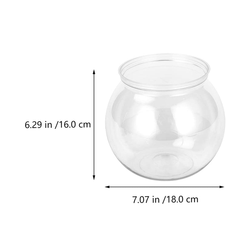 Balacoo Plastic Fish Tank Transparent Small Aquarium Fish Plant Tanks Aquariums Vase Pot Household Goldfish Tank Round Fish Bowl Aquarium Tank - BeesActive Australia