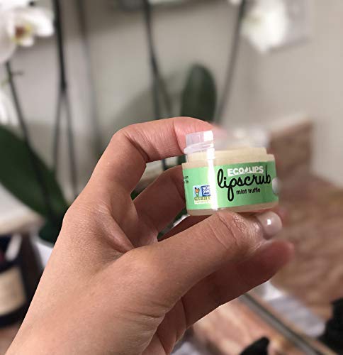 Eco Lips LIP SUGAR SCRUB 4-Pack (4 - 0.25oz jars) 100% Organic Lip Care Treatment with Organic Sugar & Coconut Oil - Gently Exfoliate & Polish Dry, Flaky Lips, 100% Edible (Variety 4-pack) Variety 4-pack - BeesActive Australia