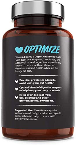 Digest on Keto - Digestive Enzymes with Probiotics & Apple Cider Vinegar - Vitamins Designed specifically for The ketogenic Diet Digest on Keto - BeesActive Australia