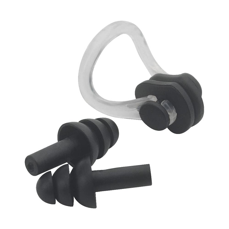 XINMEIWEN 6Sets Silicone Nose Plugs Swimming Nose Clips Earplugs Ear and Nose Protector Suitable for Kids and Adults - BeesActive Australia