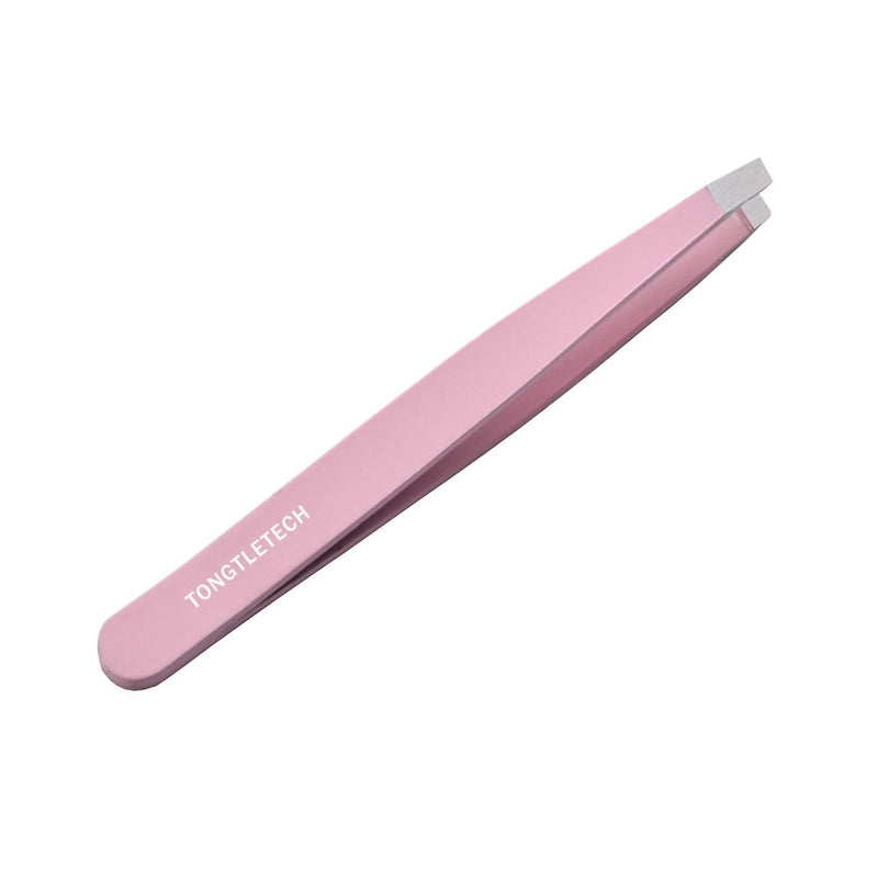 Slant Tweezers – Precision Slant-Tip Pink Eyebrow Tweezer Stainless Steel Facial Hair Plucking for Men and Women - BeesActive Australia