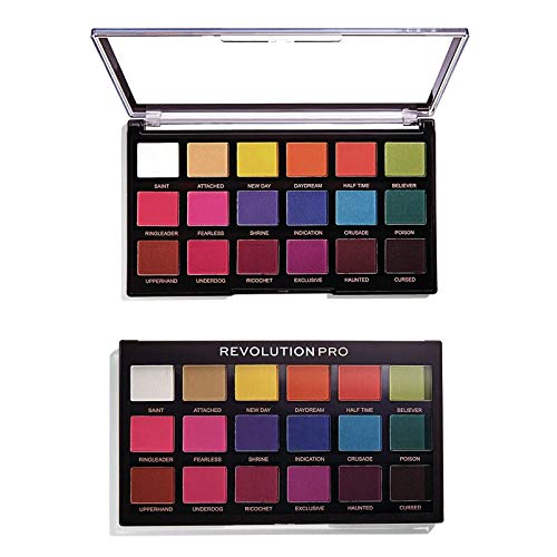 Makeup Revolution Eyeshadow Palette, Mischief Mattes, 18 Richly Pigmented Eyeshadows, Great Shades for Day & Night, Compact Palette Face Make Up - BeesActive Australia