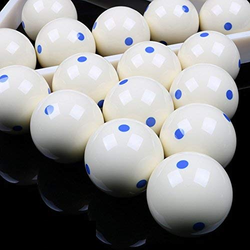 Loto AAA-Grade PRO Cup Standard Pool-Billiard Cue Ball with 6 Dots (2-1/4'', 6 oz) Blue - BeesActive Australia