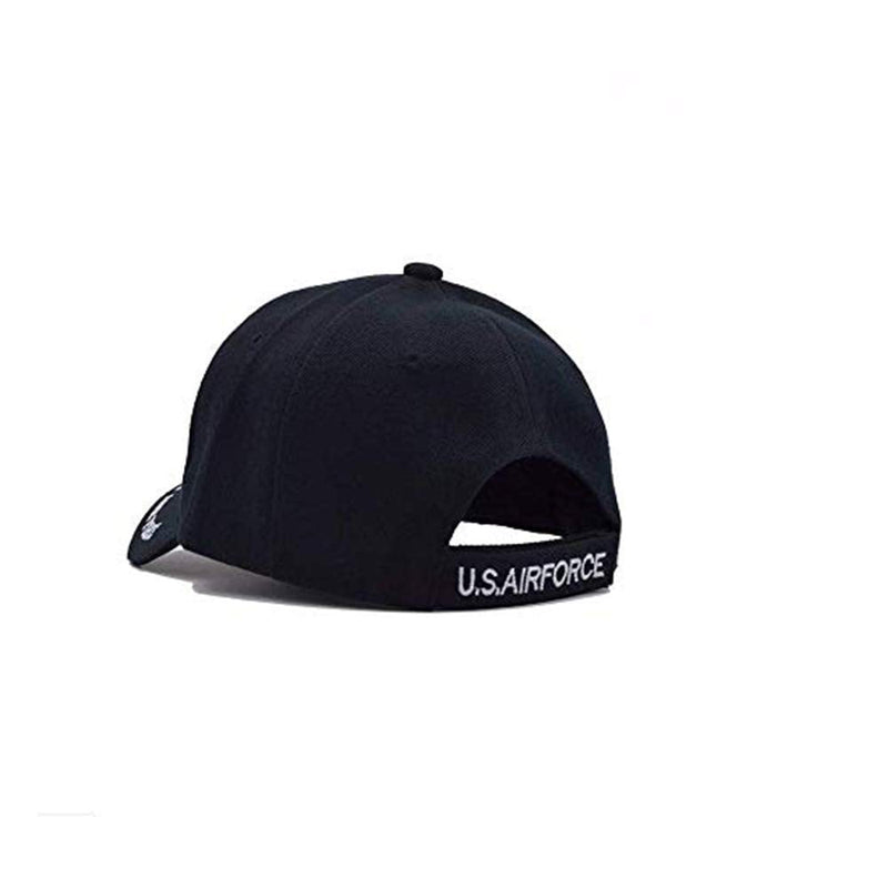 NUOYISI 3D Embroidery Patriotic Army Low Profile Classic Dad Hat Adjustable Baseball Cap Cotton Strapback Cap Trucker Hat Air Porce Black - BeesActive Australia
