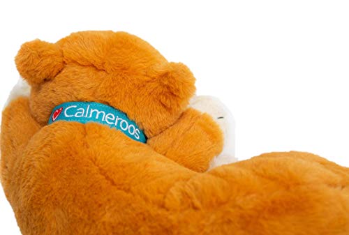 Calmeroos Plush Heartbeat Toys - Calming Separation Anxiety Relief Toys for Puppies and Kittens - Heartbeat Simulator in a Soft Comforting Pillow Pet Plush for Dogs and Cats Orange Kitty - BeesActive Australia