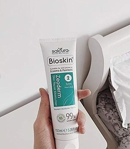Salcura Natural Skin Therapy, Bioskin Zeoderm Skin Repair Moisturiser, Including Natural Ingredients Relieves Itchiness & Soothes Irritation, Ideal For Severely Dry & Dehydrated Skin 150ml - BeesActive Australia
