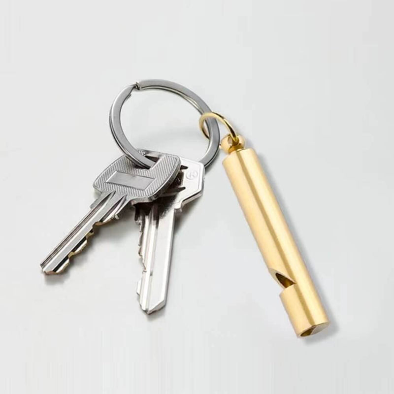 VINTOMA 2 x Retro Brass Whistle with Lanyard, high-pitched Brass Whistle for Dog Training, Outdoor or Emergency - BeesActive Australia