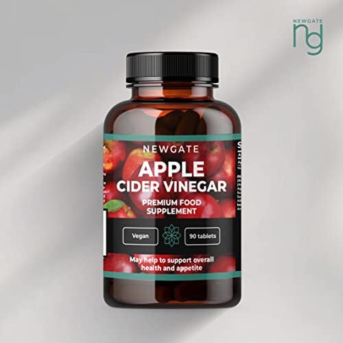 Newgate Labs Apple Cider Vinegar 90 Vegan Tablets 500mg - Premium Nutritional Supplement - Weight Loss Support - Made in The UK - Halal, GMP Certified - BeesActive Australia