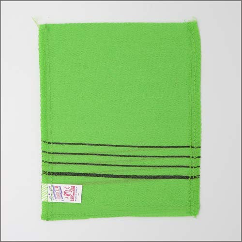 JSA Korean exfoliating mitt 3pcs/Pack Body Scrub Genuine Exfoliating Bath Mitten Remove Dead Skin (Green Color) - BeesActive Australia