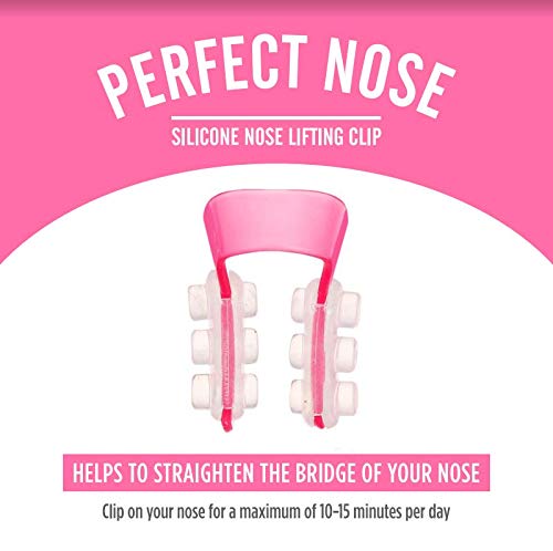 Glamza Silicone Nose Shaper - For a Slimmer, Thinner Nose Bridge - Pink Nose Straightener Lifter Tool - BeesActive Australia