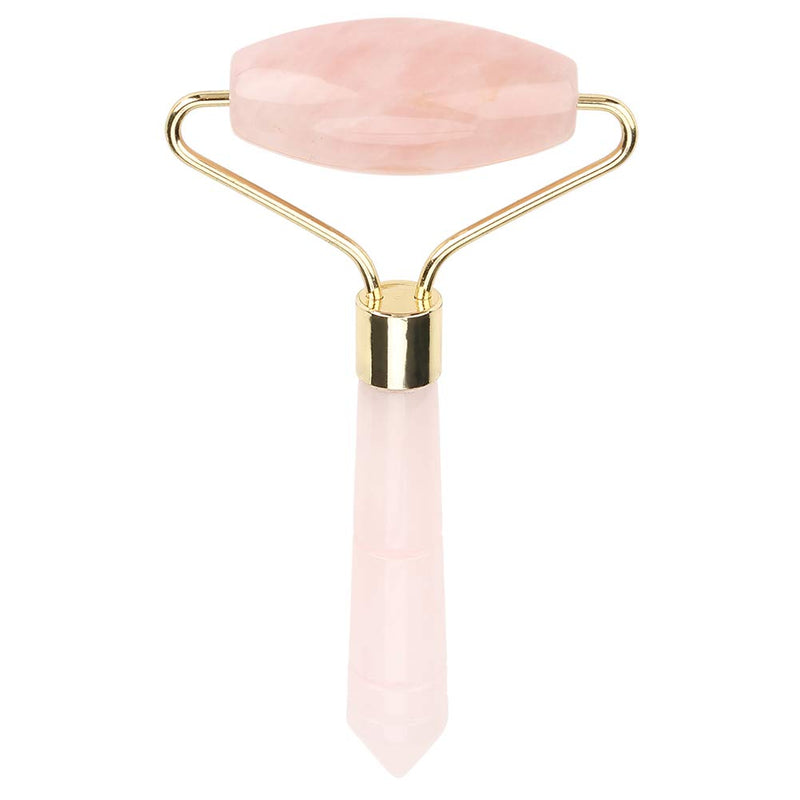 ZJchao Jade Massager Jade Facial Roller Natural Pink Crystal Massager Body Face Massage Roller Wrinkle Removal Skincare Beauty Tool - BeesActive Australia
