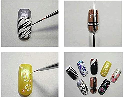 20PCS Professional Nail Art Design Painting Detailing Brushes and Dotting Pen, Nail Art Painting Tools Decoration Kit with Storage Bag 20PCS - BeesActive Australia