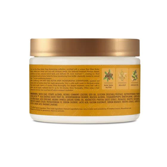 SheaMoisture Raw Shea Butter silicone and sulphate free hair mask Deep Hair Treatment Mask for dry, damaged or transitioning hair 326 ml - BeesActive Australia
