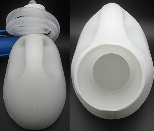 YUMSUM Male Bed Urinal Men's Potty Pee Bottle Collector 2000MLwith 1.3M Tube (White) White - BeesActive Australia