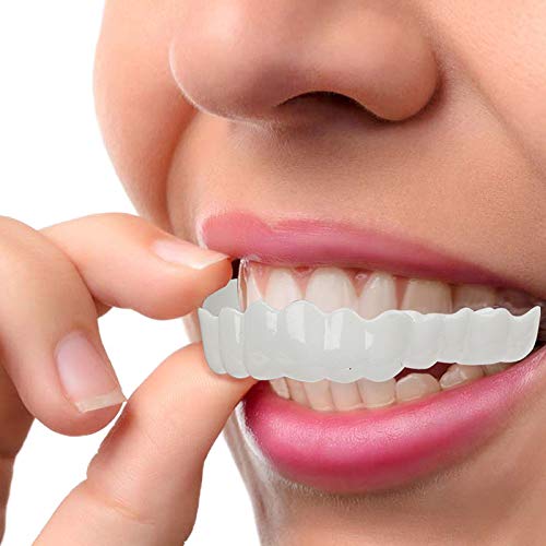 Glamza Get Set Smile Whitening Teeth Snap Cap On Instant Comfortable Flex Perfect Veneers White - BeesActive Australia