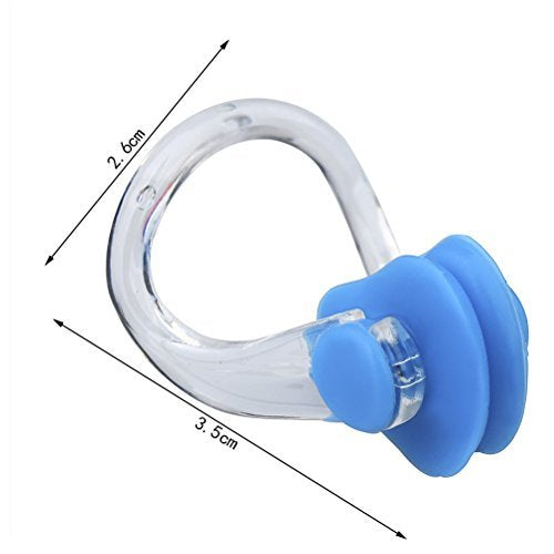 8 Pieces Silicone Swimming Nose Clip, Waterproof Silica Gel Surfing Nose Plug Protector Soft Latex Plugs for Kids and Adults (8 Colors) - BeesActive Australia