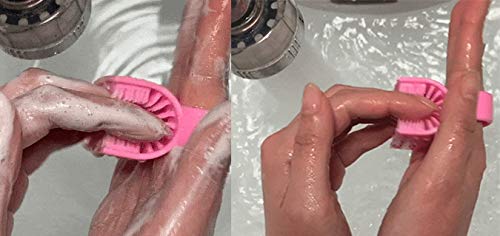 COSRAMY Alligator Nail Brush, Finger Grip Tunnel Shaped Design for 3D Hand Fingernail Scrub Cleaning. Effective and Safe Cleaning for Hygienic Fingernails and Toenails. Design Patent in Japan & Korea. - BeesActive Australia