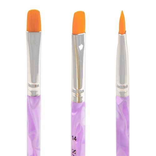 ZXUY 7pc UV Acrylic Nail Art Tips Builder Brush Pen - BeesActive Australia