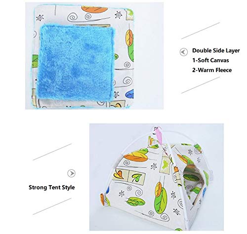 Bird Hammock Tent Nest Parrot Hanging Hut Conure House Parakeet Sleeping Bed Cute Small Animal Squirrel Ferret Habibat White - BeesActive Australia