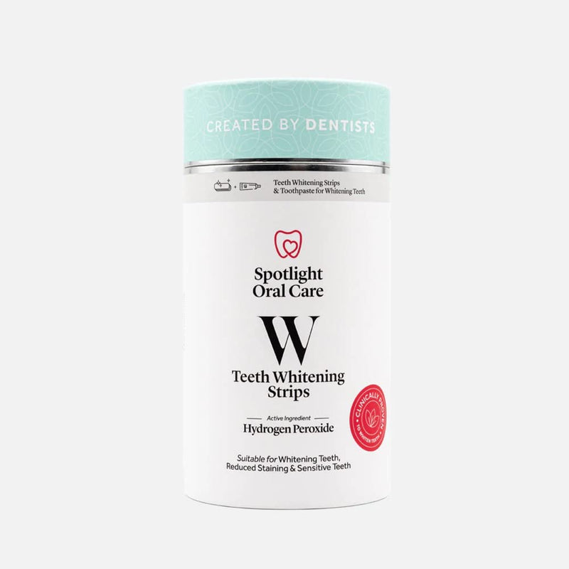 Spotlight Oral Care Teeth Whitening Strips | Gently Whitens Teeth Gradually & Safely | Active Ingredients Including Hydrogen Peroxide | Full 14-Day Course of Strips & 100 mL Whitening Toothpaste - BeesActive Australia