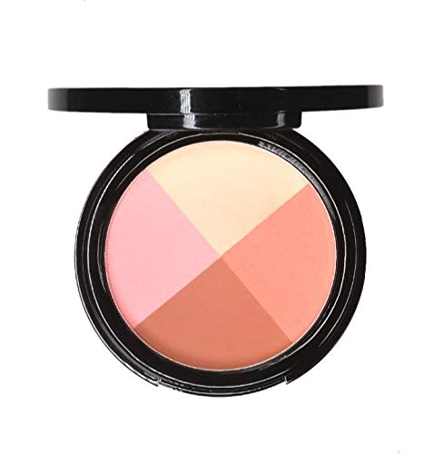 EVE PEARL Ultimate Face Compact And 204 Dual Fan Highlighter Brush Blush Highlighter Contour Eyeshadow Set Makeup Palette Light to Medium- Timeless - BeesActive Australia