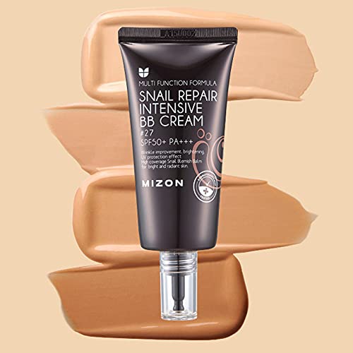 Mizon Snail Repair Blemish Balm, Multifunctional BB Cream with Snail Mucus Filtrate, Skin Care and Makeup Coverage, Strenghtens Skin Elasticity, Improves Fine Wrinkles (#31) #31 - BeesActive Australia