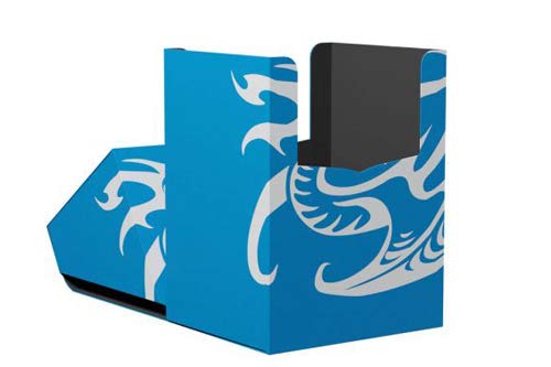 Card Deck Box Deck Shell: Blue/Black - Dragon Shield - BeesActive Australia