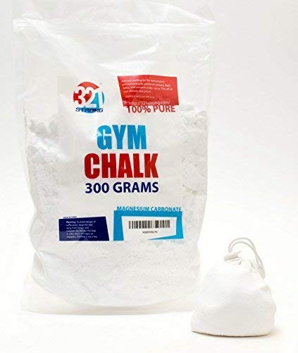 [AUSTRALIA] - 321 STRONG 300 Gram (10.58 oz) Loose Gym Chalk - for Weightlifting, Rock Climbing, Kettlebells, and Gymnastics Chalk White 