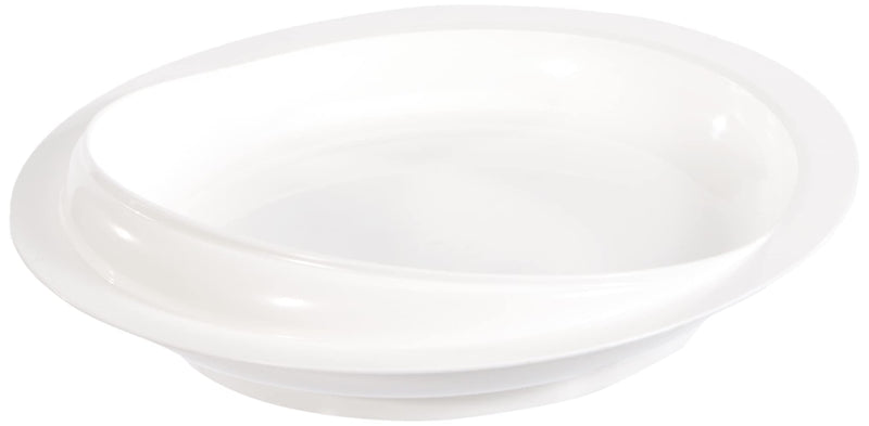 Aidapt Large Scoop Plate Eating Aid With Suction Base For Elderly and Disabled and Users With Limited Dexterity White - BeesActive Australia