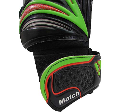 Vizari Junior Match Glove 5 Black/Orange/Green - BeesActive Australia