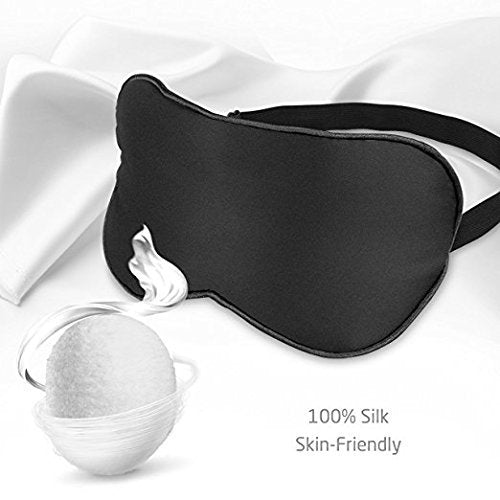 Axgo EM110P Soft Silk Mask & Blindfold with Adjustable Head Strap for Sleeping Night Eyeshade, Eye Cover for Travel, Shift Work & Meditation (Purple) - BeesActive Australia