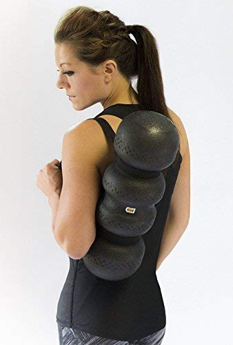 Rollga Foam Roller PRO for Back Pain, Shin Splints, and Sore Muscle Recovery, Hard Foam, 18 inches Black - BeesActive Australia