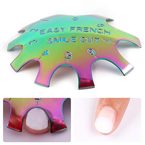 DouborQ 4Pcs Nail Art Manicure Edge Trimmer Nail Cutter Tool Nail Gel Easy French Smile Line Nail Acrylic Tool (4 Psc) 4 Psc - BeesActive Australia