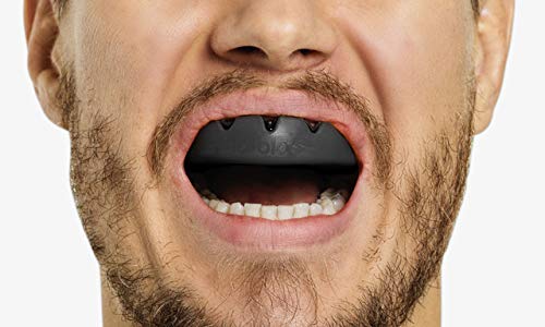 [AUSTRALIA] - lobloo Slick Professional Dual Density Mouthguard for High Contact Sports as MMA, Hockey, Football, Rugby. One Size +10yrs. Black 