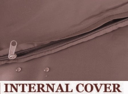 Dogbed4less Internal Duvet Case Waterproof Zipper Dog Bed Cover for Small Medium to Extra Large Pad Insert Stuffing Pet Bed - Cover Liner Only 1 Pack 37"X27"X4" - BeesActive Australia