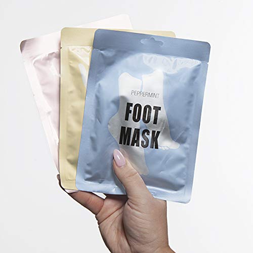 LAPCOS Foot Mask, Moisturizing Treatment with Peppermint and Lavender, Restore Dry Cracked Skin, Korean Beauty Favorite, 1-Pack Slippers - BeesActive Australia
