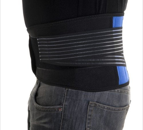 Body and Base TM, Adjustable Neoprene Double Pull Lumbar Support Lower Back Belt Brace Pain Relief (Medium Belt (28-32 Inches)) - BeesActive Australia
