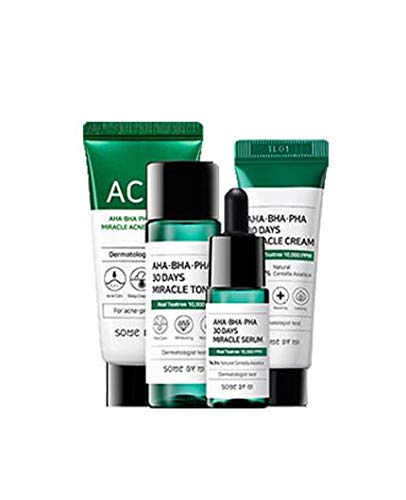 SOME BY MI Aha.Bha.Pha 30Days Starter Limited Edition 4 Pcs Set (Toner 30ml+Serum 10ml+Cream 20g+Miracle Acne Clear Foam 30ml) Miracle AC SOS Kit - BeesActive Australia
