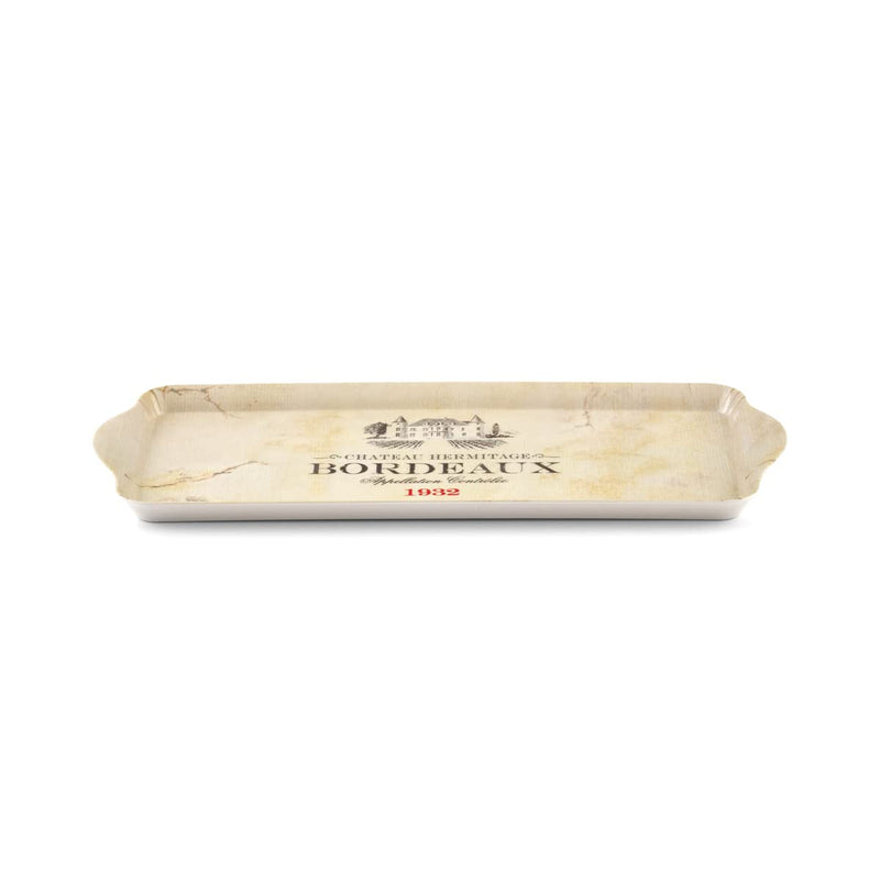 Pimpernel Vin de France Collection Sandwich Tray | Serving Platter | Crudité and Appetizer Tray for Indoor and Outdoor use | Made of Melamine | Measures 15.1" x 6.5" | Dishwasher Safe - BeesActive Australia
