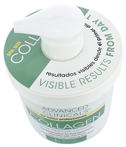 Advanced Clinicals Collagen Skin Rescue Lotion - Hydrate, Moisturize, Lift, Firm. Great for Dry Skin (16oz) Aloe Vera;Green Tea;Chamomile 16 Ounce (Pack of 1) - BeesActive Australia