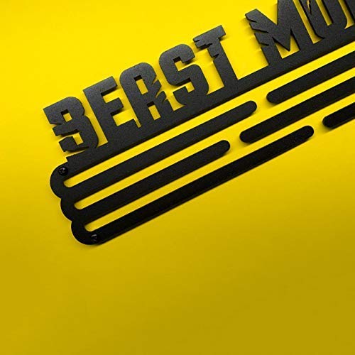 United Medals Beast Mode Sports Medal Display Hanger | Black Powder Coated Steel Holder Rack (3 Hang Bars Up to 30 Medals) | Wall Mount Frame - BeesActive Australia