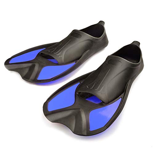 Atphfety Smart Short Blade Swim Fins for Training Swimming and Snorkeling blue X-Small - BeesActive Australia