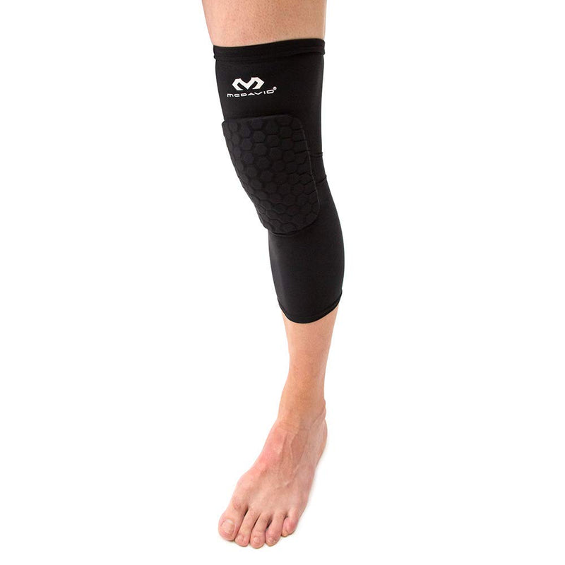 Knee Compression Sleeves: McDavid Hex Knee Pads Compression Leg Sleeve for Basketball, Volleyball, Weightlifting, and More - Pair of Sleeves BLACK Adult: SMALL - BeesActive Australia