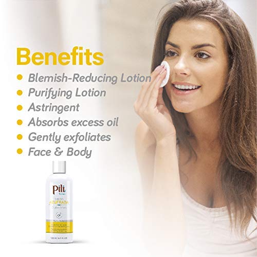 Pili Sulfur Lotion. Helps control oily skin. For face and body. 4.2 fl.oz. - BeesActive Australia