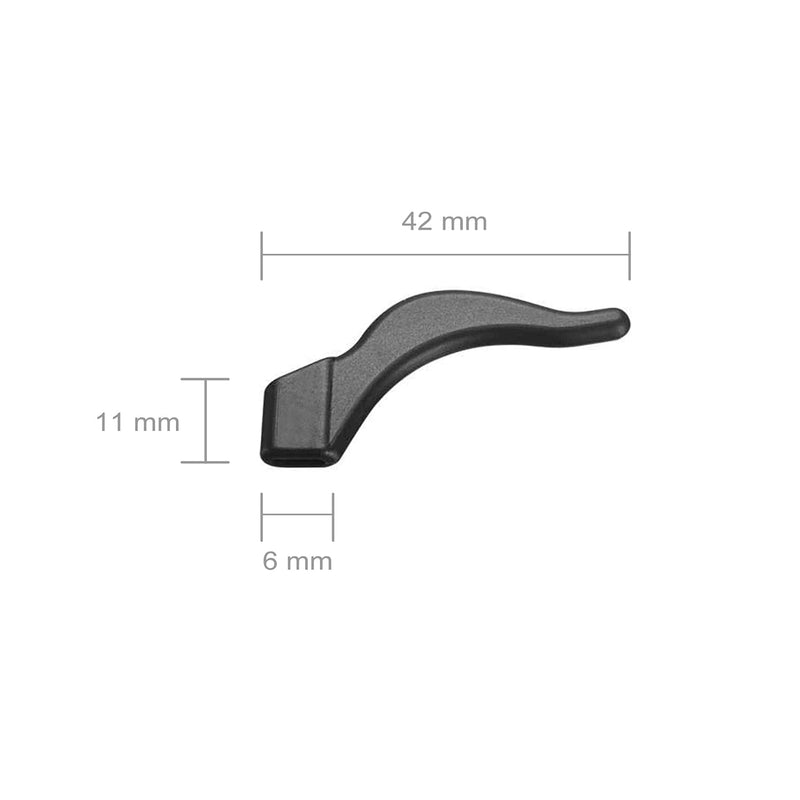 4 Pairs Eyeglasses Ear Grip, Silicone Anti-Slip Holder, Soft Ear Hook for Glasses Sunglasses (Black and White) - BeesActive Australia