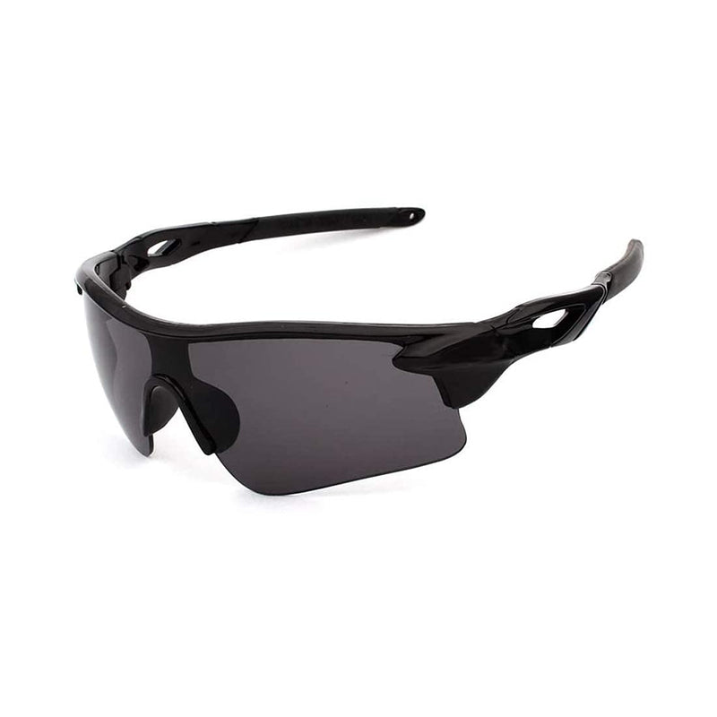 Sekishun-cho Outdoor Sports Athlete's Sunglasses for Cycling Fishing Golf,100% UV Protection Black - BeesActive Australia