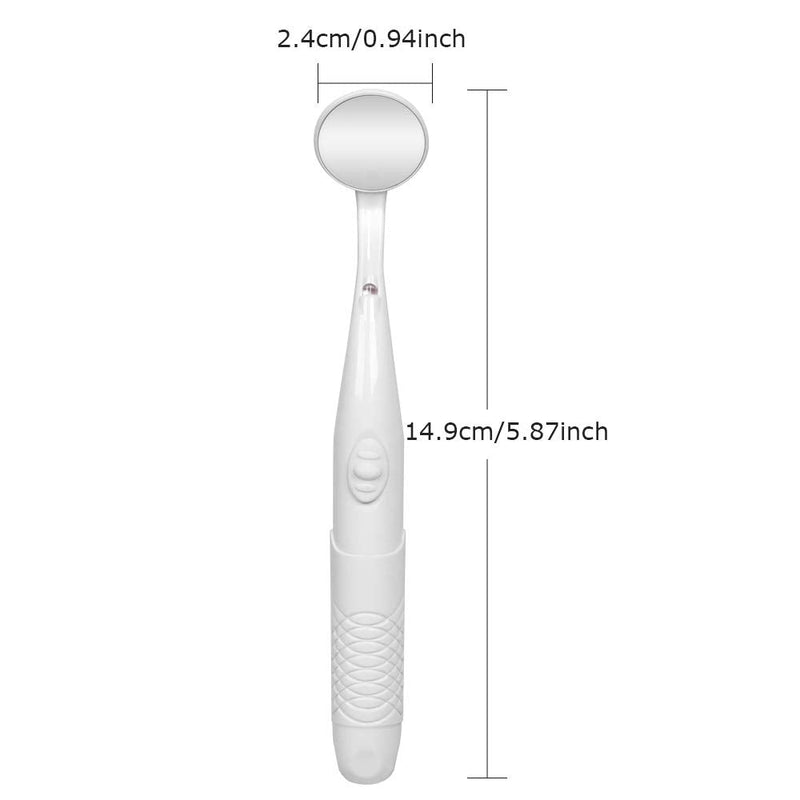 Dental Mirror with LED Light,Mornwell Dental Inspection Mirror Oral Mouth Tooth Mirror with Battery(Included) - BeesActive Australia