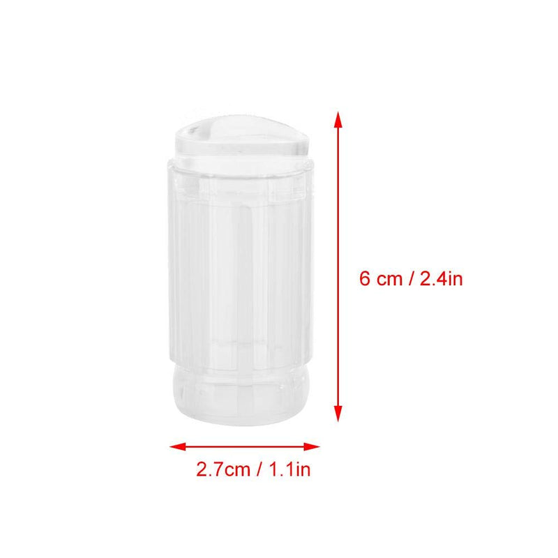 Nail Art Seal Tool (Stamper + Scraper) Transparent Silicone Nail Polish Seal Head Stamper Scraper Nail Art Tool(Transparent White) Transparent White - BeesActive Australia