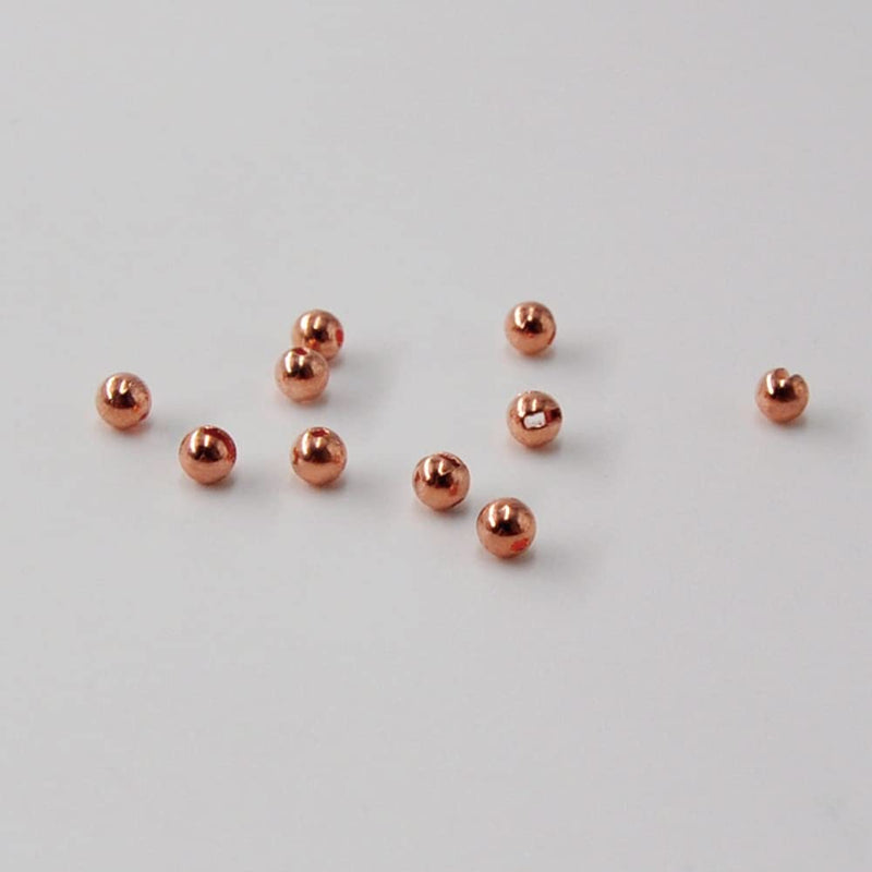 MUUNN 150pcs Tungsten Slotted Beads,12 Colors/13 Sizes Tungsten Beads Heads Slotted Fly Tying Materials Copper 3.0mm - BeesActive Australia