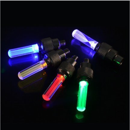 WIROJ 20 PCS of Led Flash Tyre Wheel Valve Cap Light for Car Bike Bicycle Motorbicycle Wheel Light Tire (4 x Red, 4 x Yellow, 4 x Blue, 4 x Green, 4 x Colorful) - BeesActive Australia